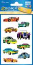 Children Paper Sticker Cars